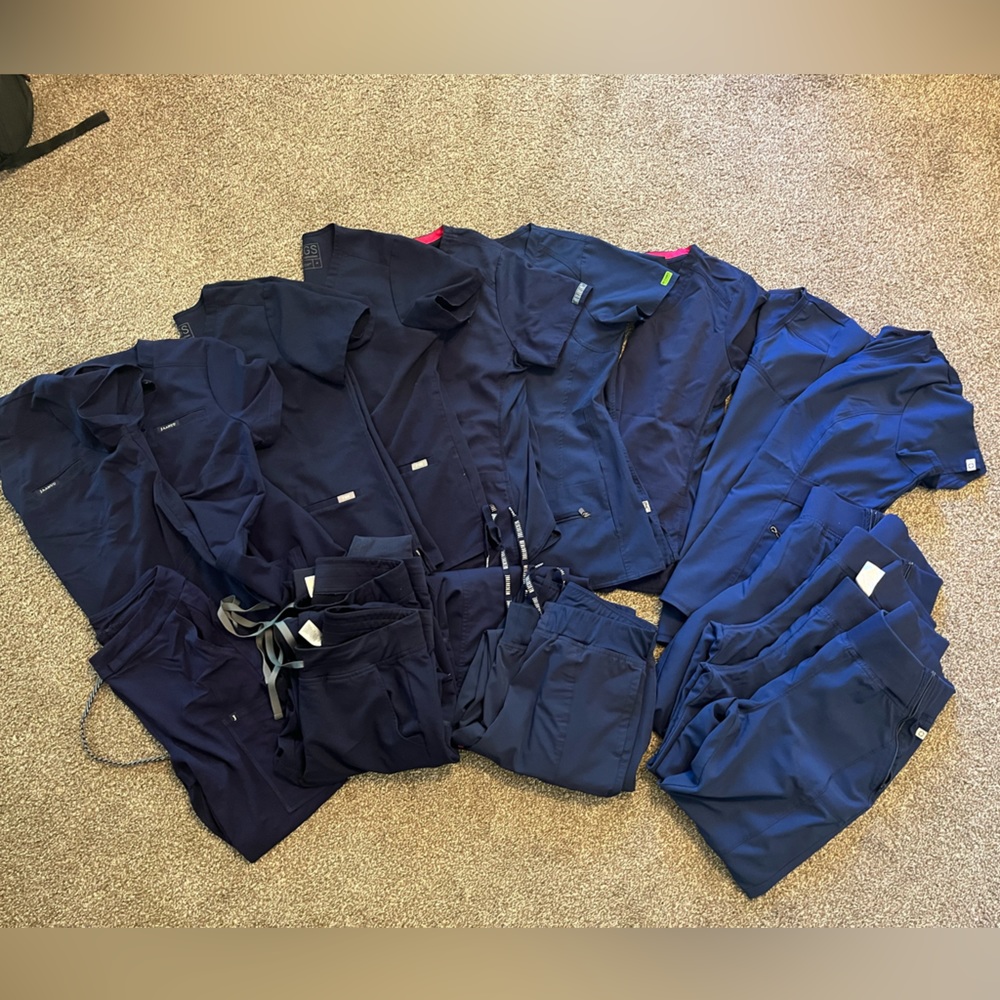 SOLD on Facebook!!! Navy Blue Scrub Haul